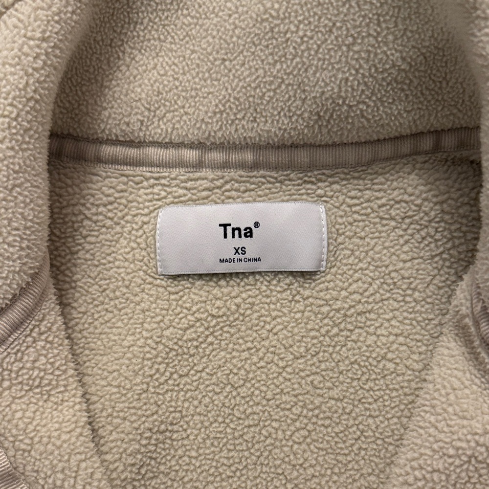 Aritzia Cream Quarter-Zip Sweater - Picture 3 of 4